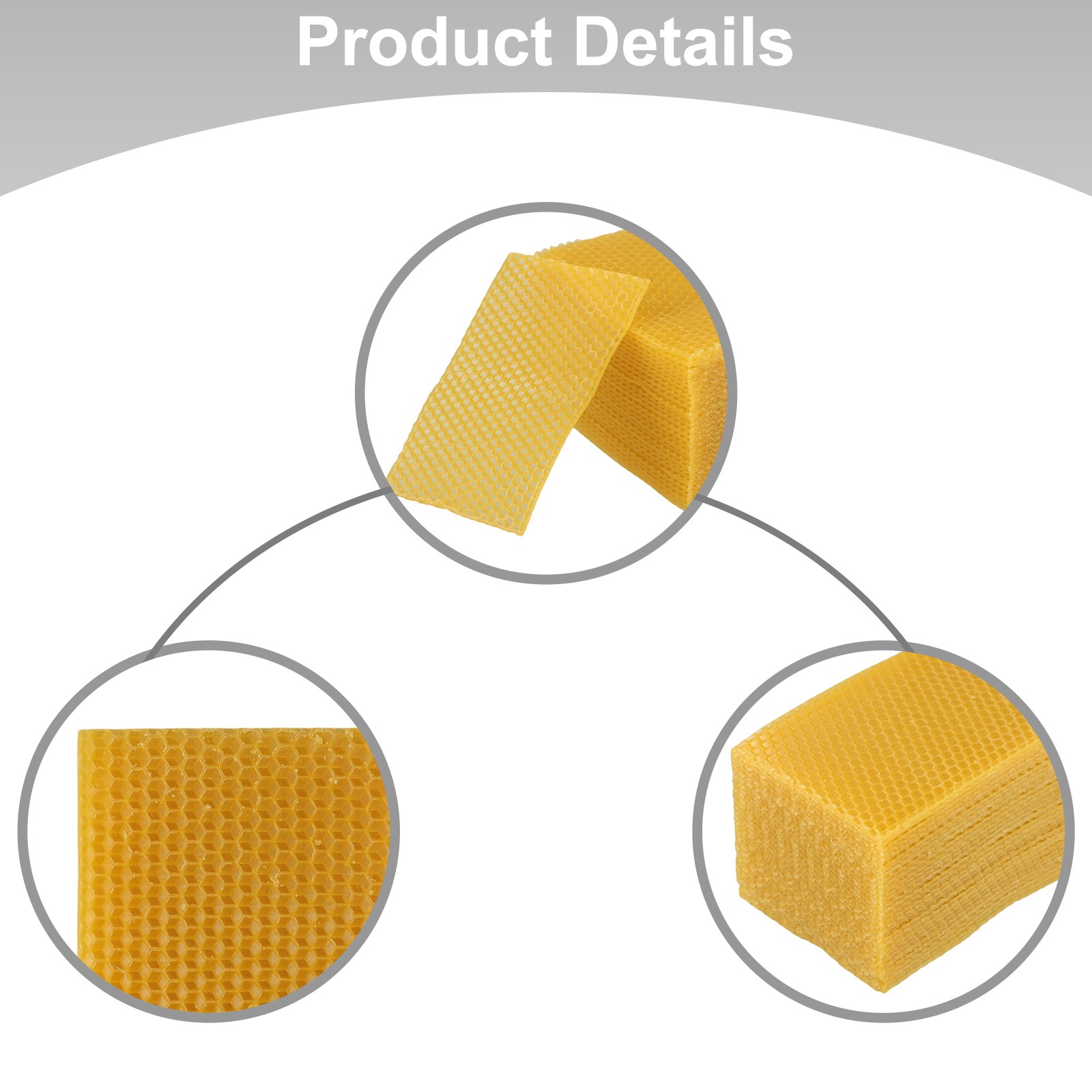 Candle Supplies Beeswax - Feuilles de cire d'abeille pour fondation