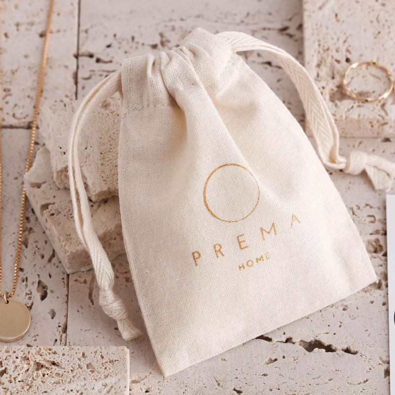 Candle Sachet - Sacs cadeaux en coton naturel, pochettes