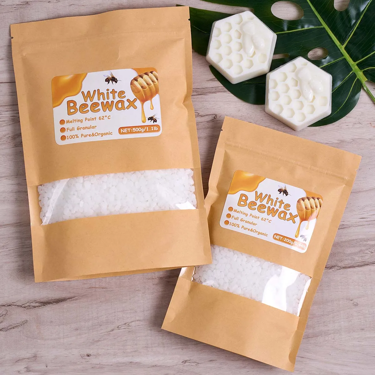 Cire d'abeille blanche 500g, f - Candle Supplies Beeswax avis et prix